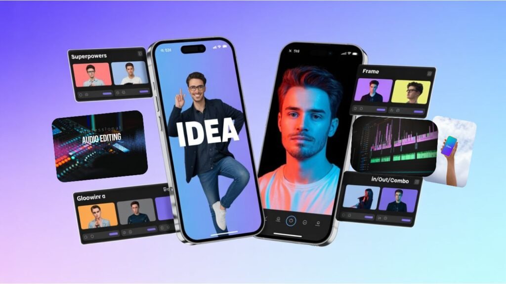 Mobile video editing app
